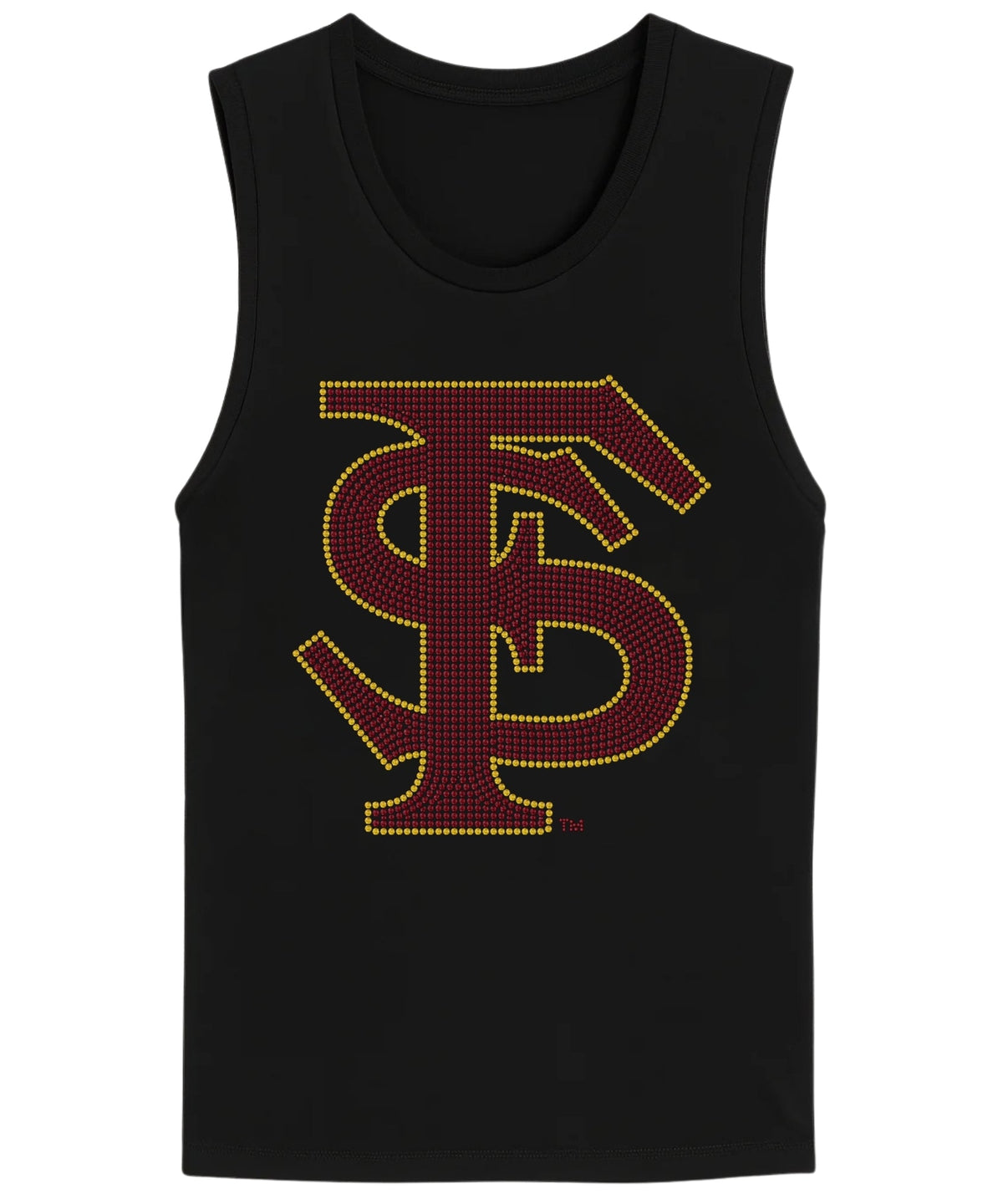 Florida State FS Black Crewneck Tank Top