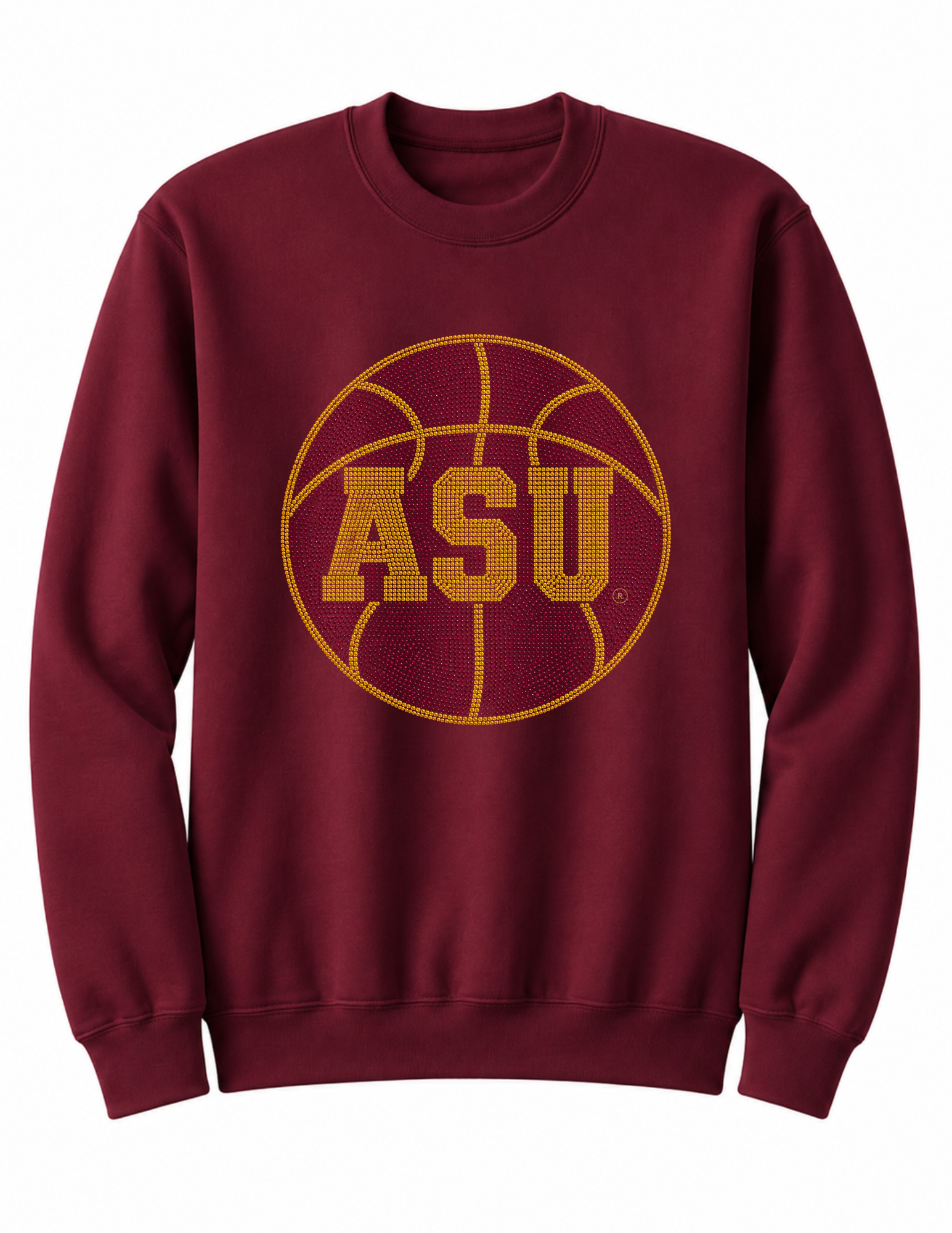 Arizona State Basketball ASU Maroon Crewneck Sweatshirt