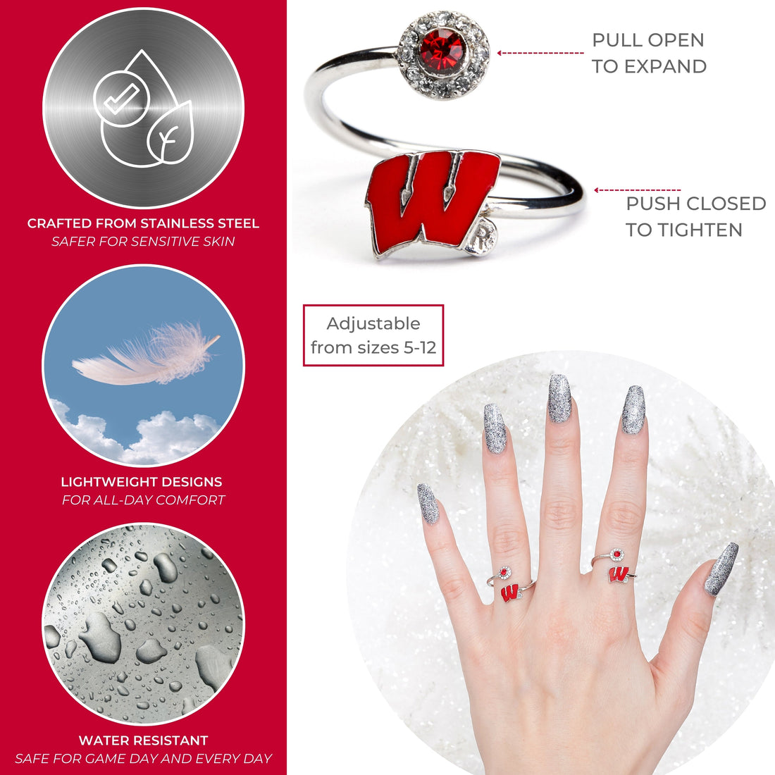 Wisconsin W Ring