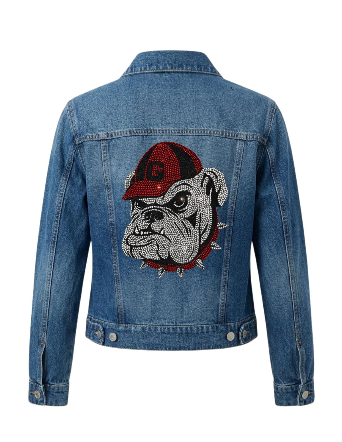 University of Georgia G Bulldog Blue Denim Jacket