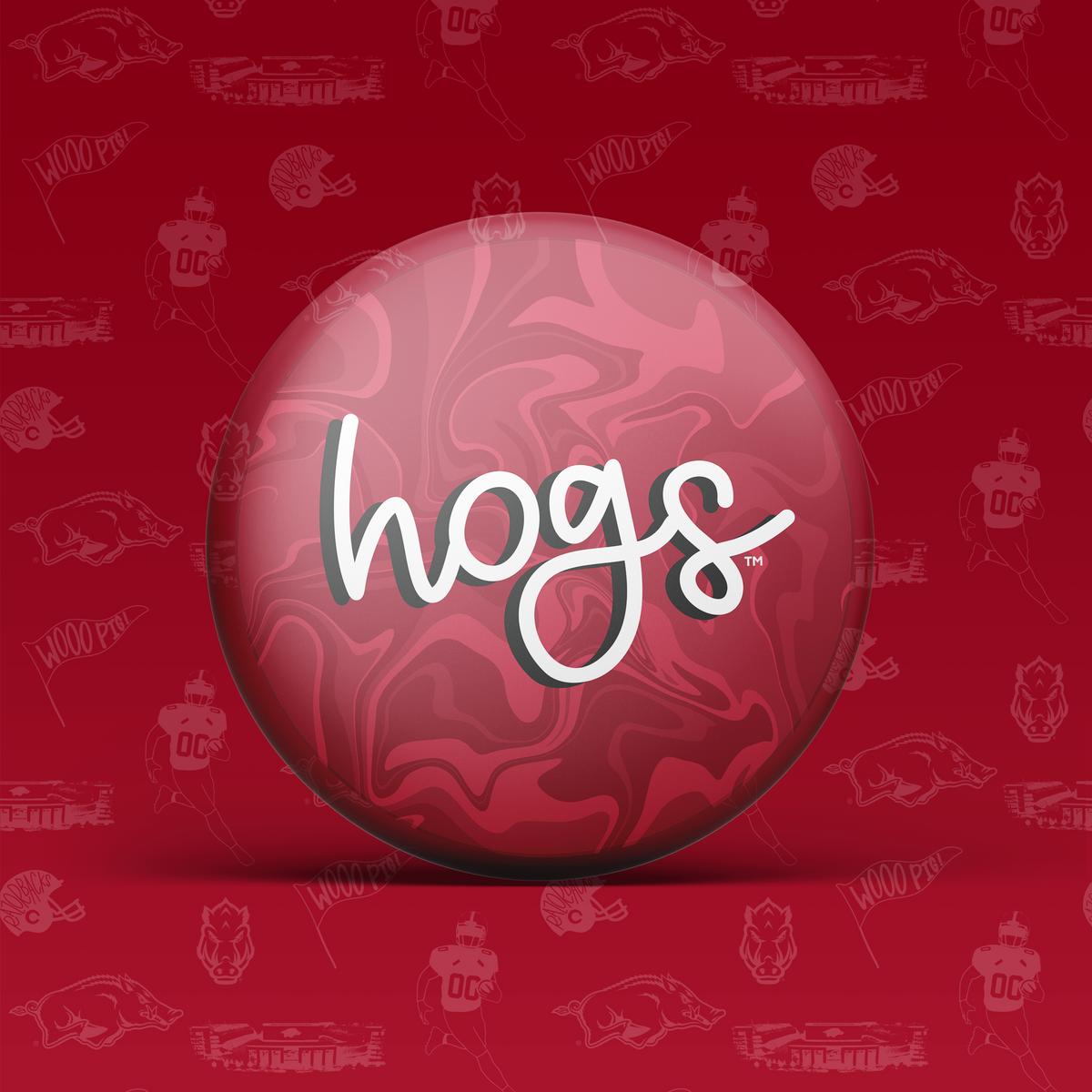 Hogs Swirl Button