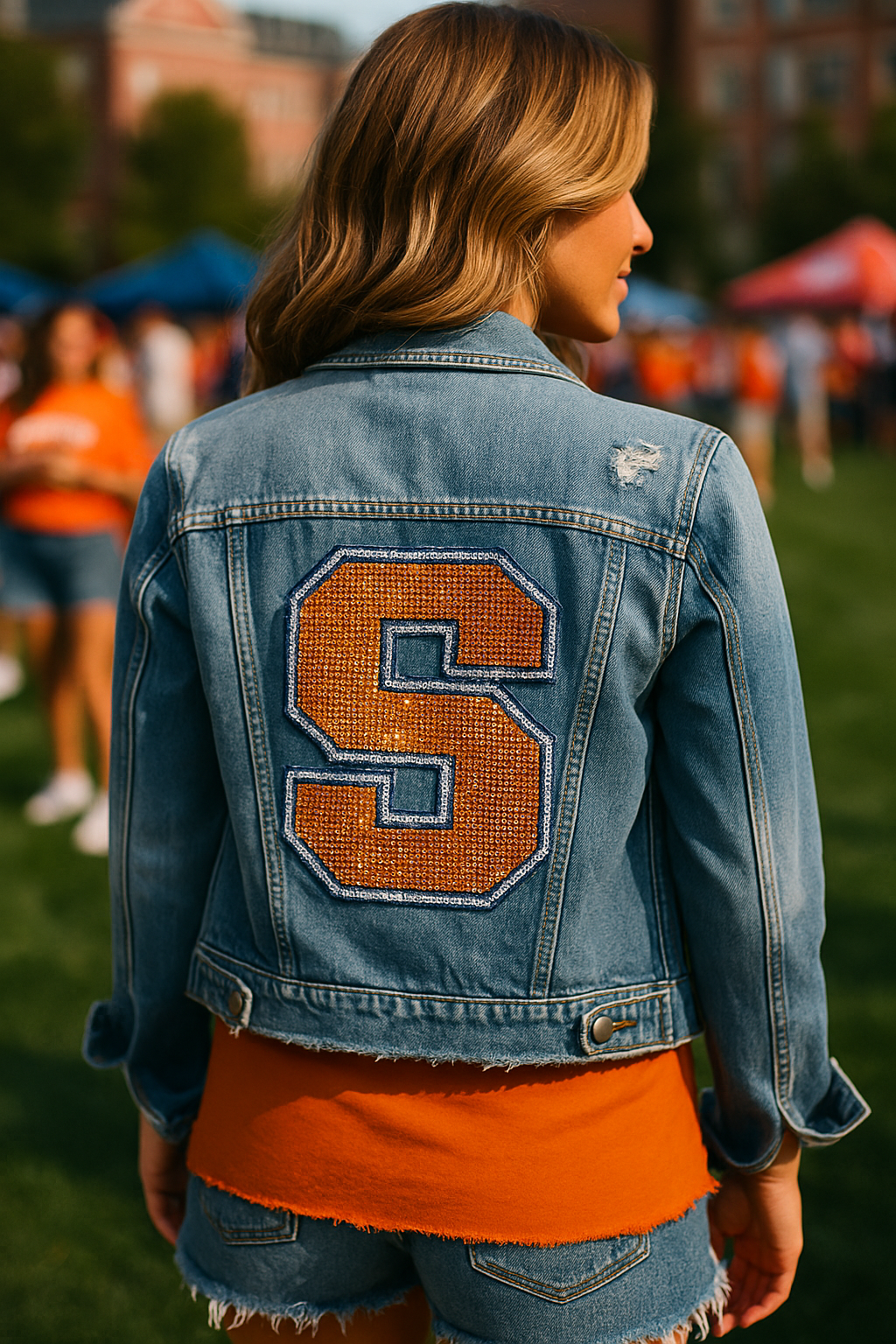 Syracuse S Blue Denim Jacket