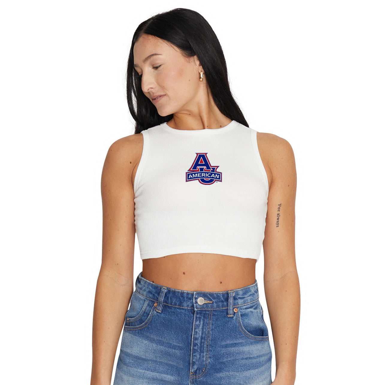 American University Touchdown Ribbed Tank