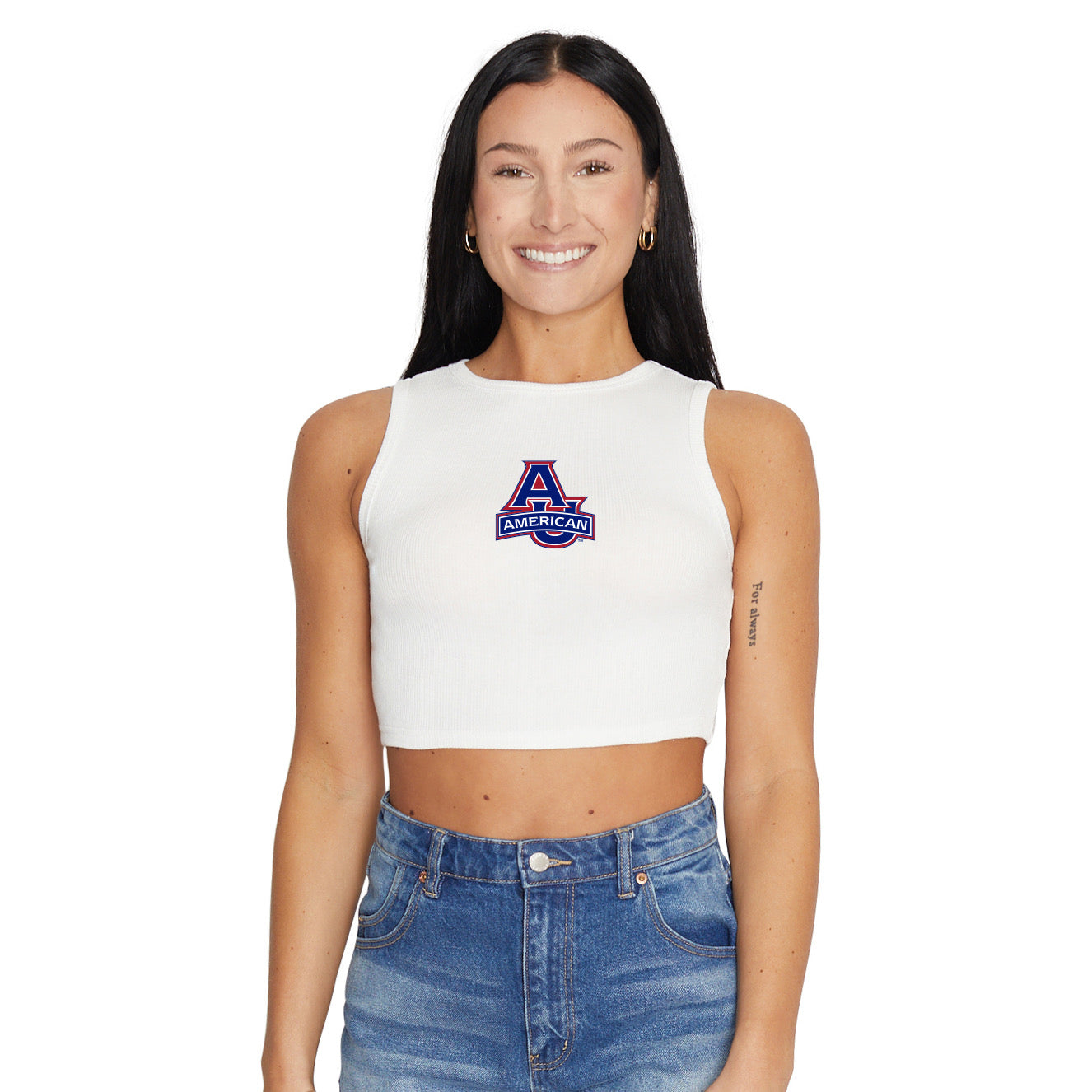 American University Touchdown Ribbed Tank