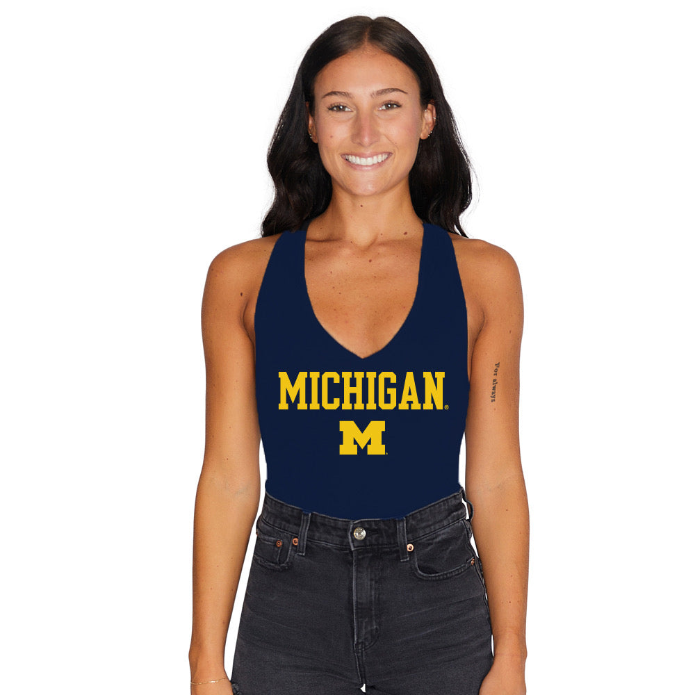 University of Michigan Navy Bodysuit