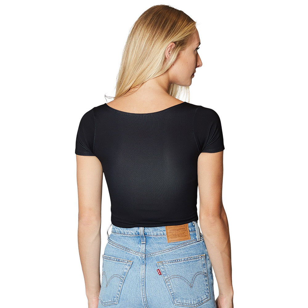 Northwestern Wildcats Black Babydoll Tee