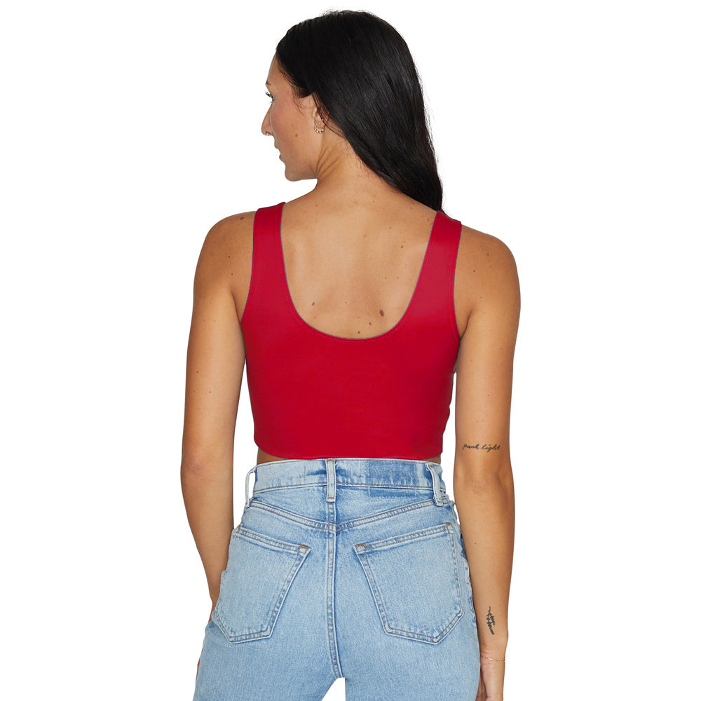 San Diego State Red Crop Tank Top