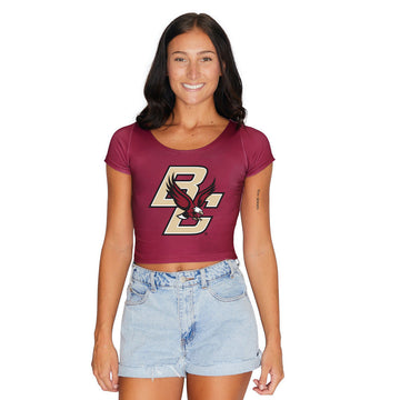Boston College Maroon Babydoll Tee