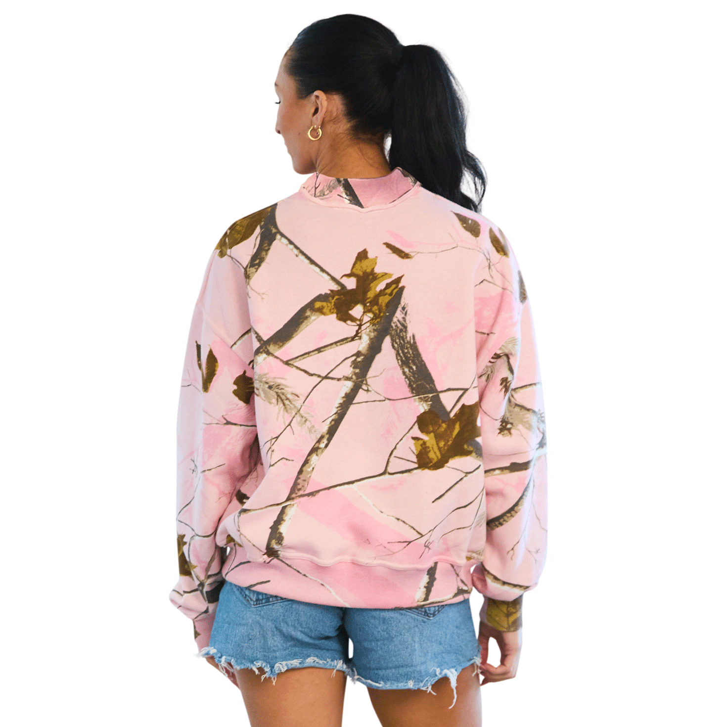 Iowa Hawkeyes Camo Mock Neck Sweatshirt