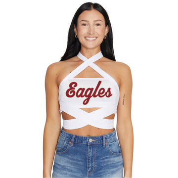 Boston College White Multi Way Bandeau Top