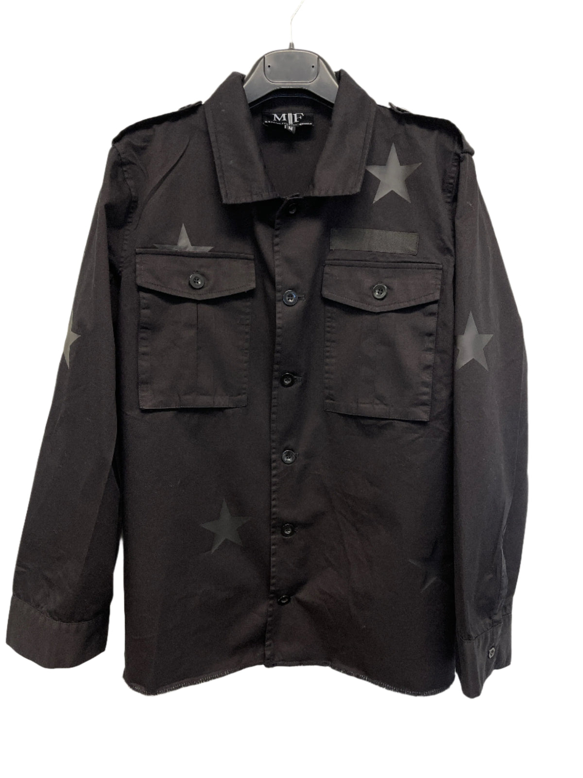 Wake Forest Script Black Shacket