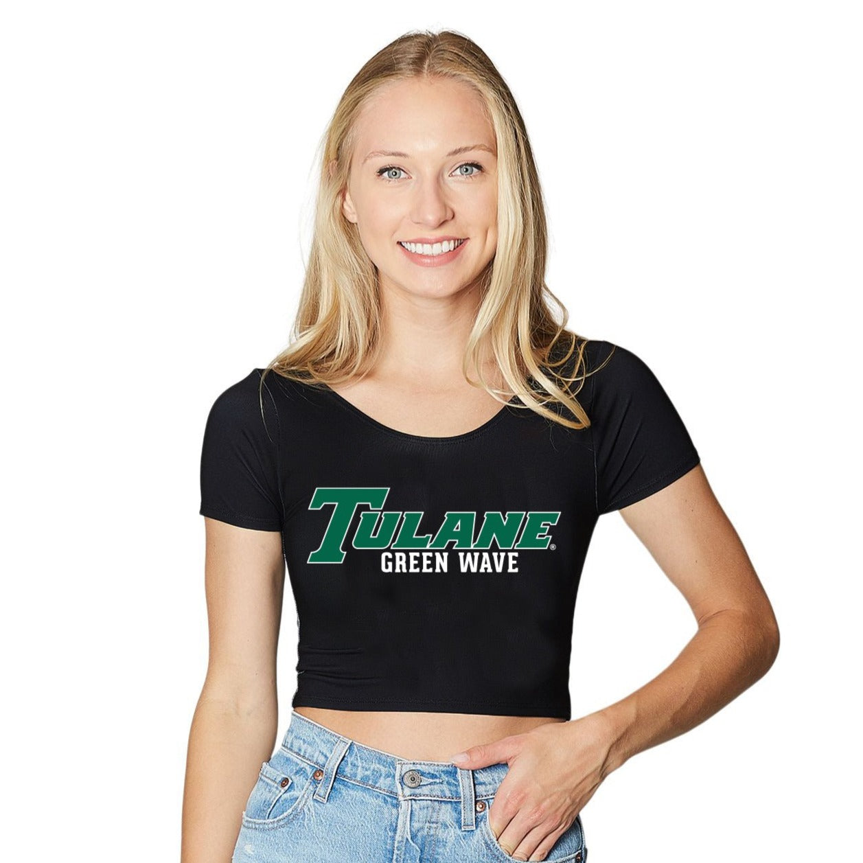 Tulane Black Babydoll Tee