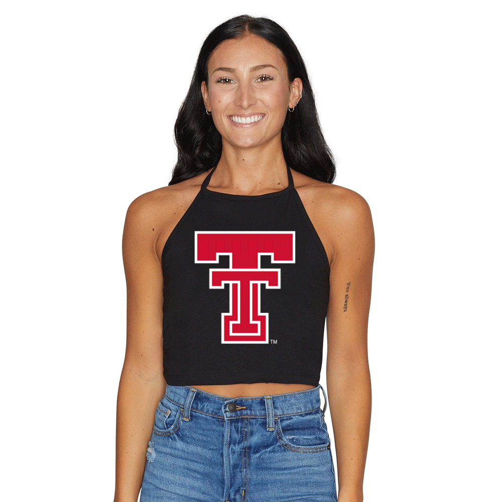 Texas Tech Black Halter Top
