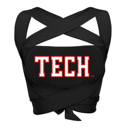 Texas Tech Black Multi Way Bandeau Top