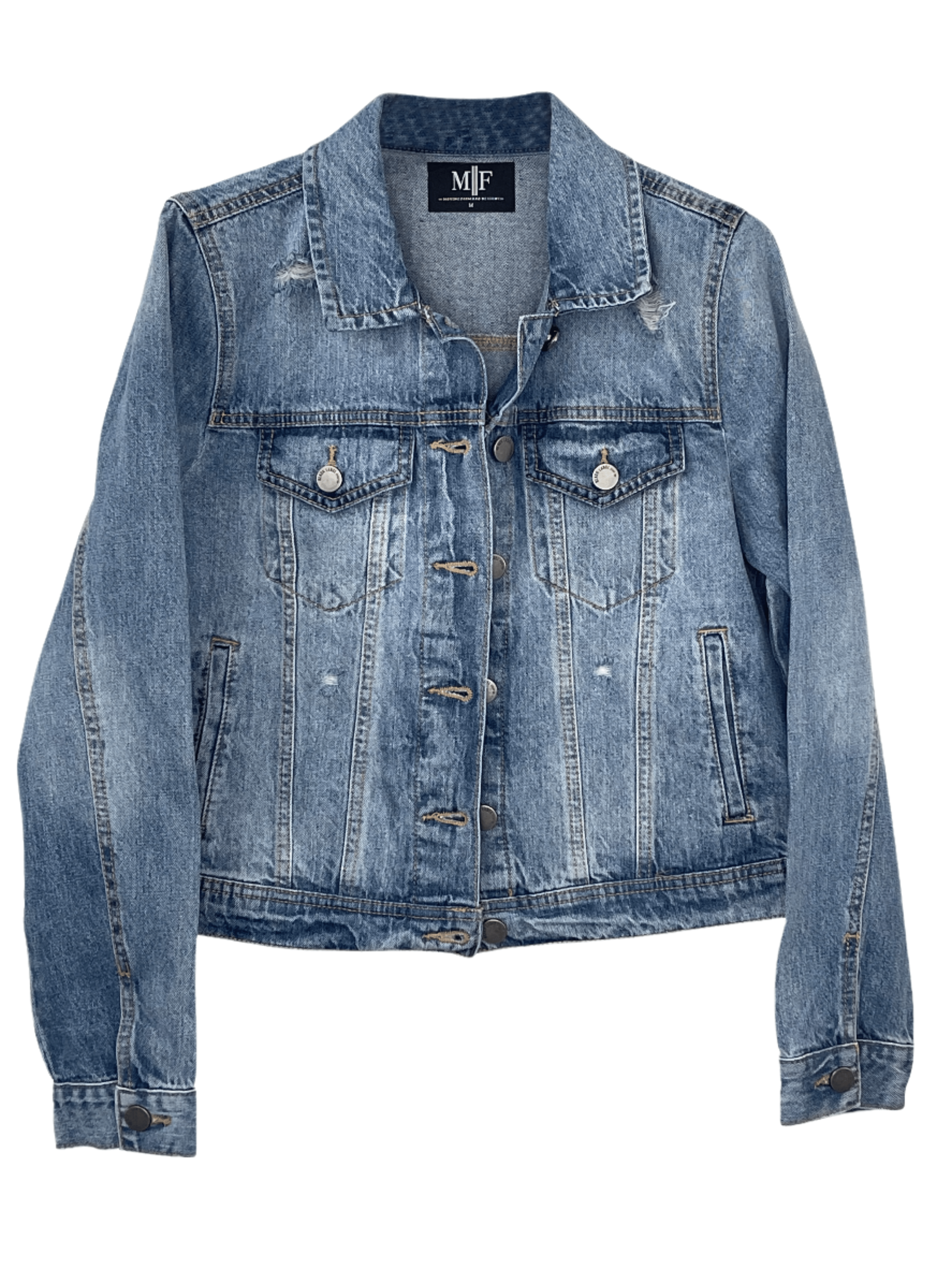 Wake Forest Script Blue Denim Jacket