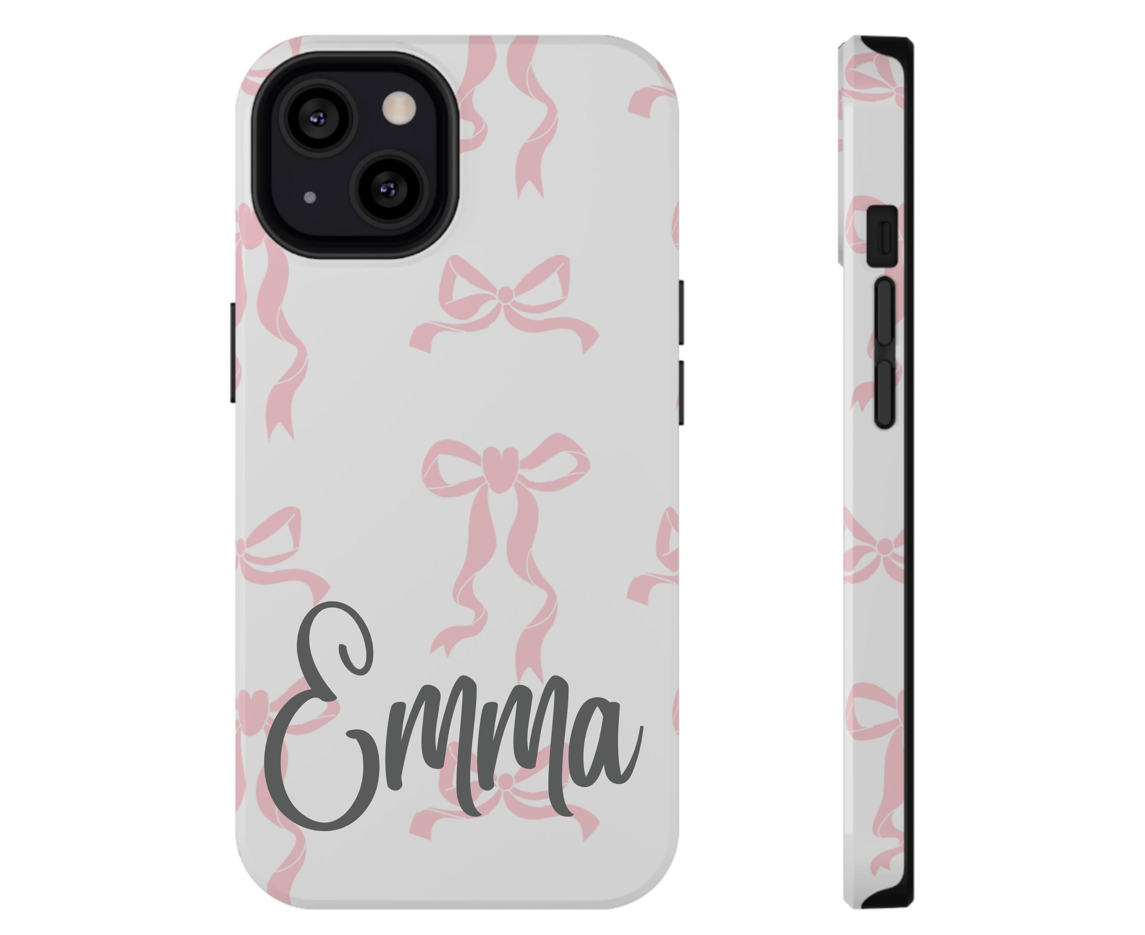 Customizable Cute Bow Pattern Phone Case
