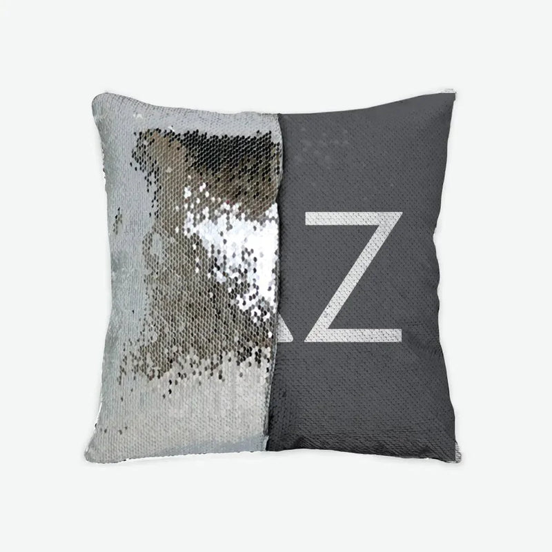 Delta Zeta Sequin Pillow Cover - Greek Letters