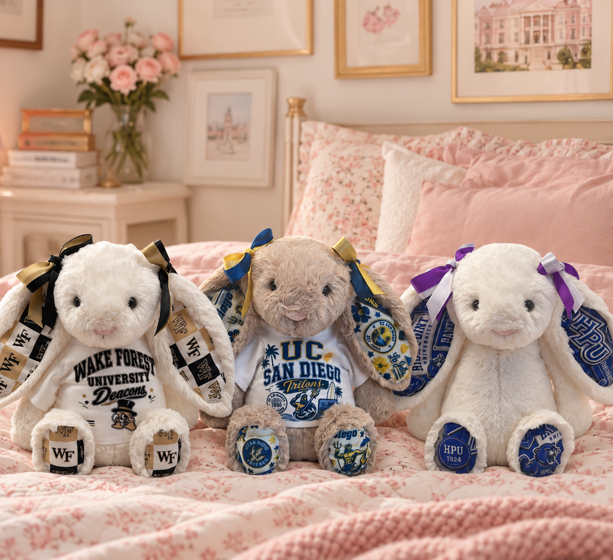 Custom college plush examples