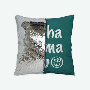 Alpha Sigma Tau Sequin Pillow Cover