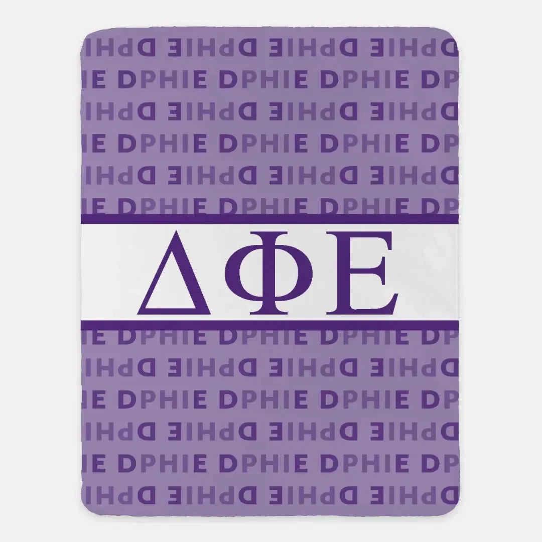 DPHIE XL 60x80 Sherpa Throw Blanket - DPHIE Pattern
