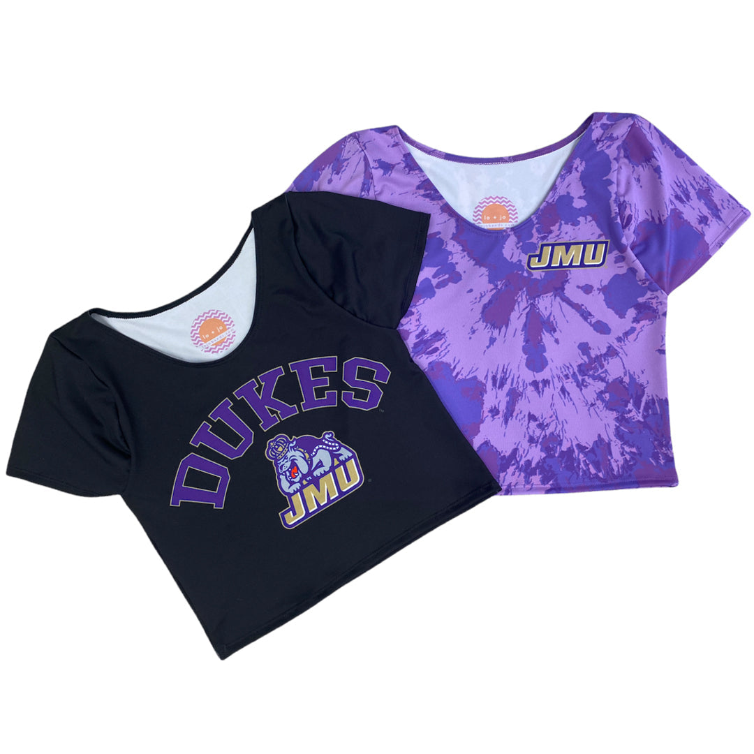 JMU Tie Dye Babydoll Tee