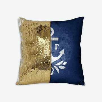 Delta Gamma Sequin Pillow Cover - Brandmark
