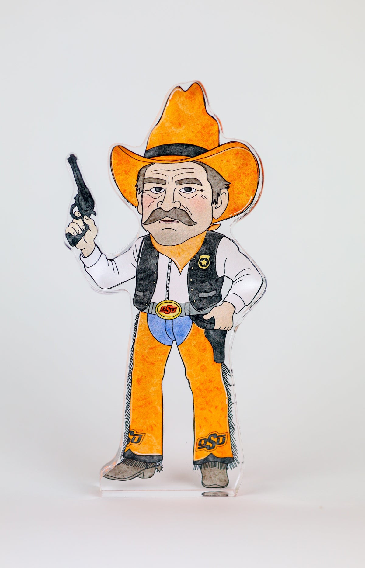 Pistol Pete Acrylic Block Shelfie
