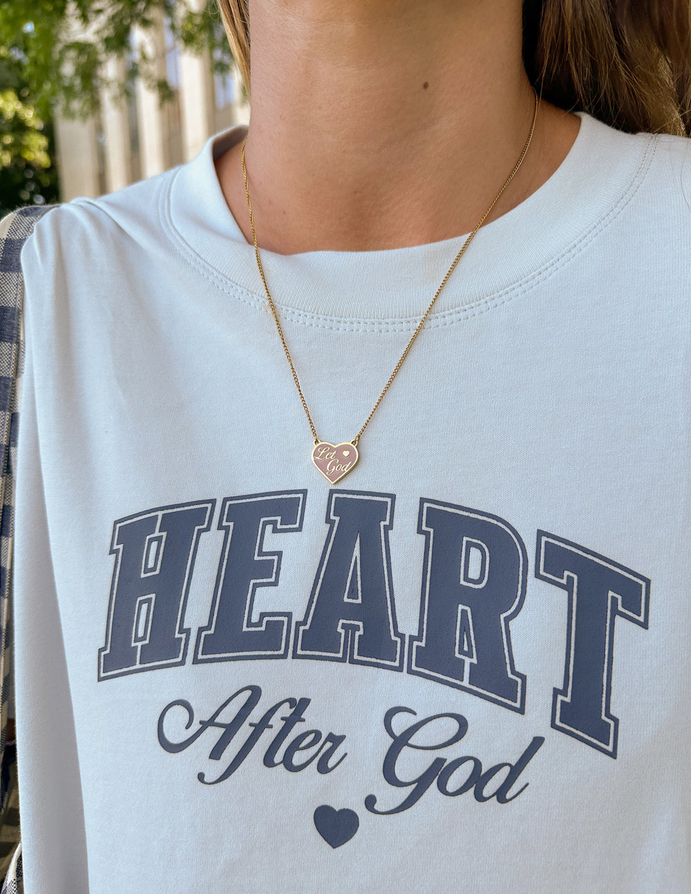 Enamel Let God Necklace