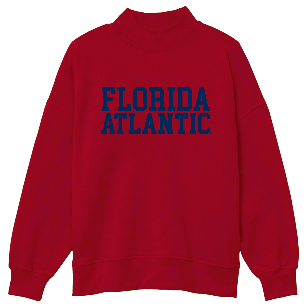 Florida Atlantic Owls Mock Neck Sweatshirt