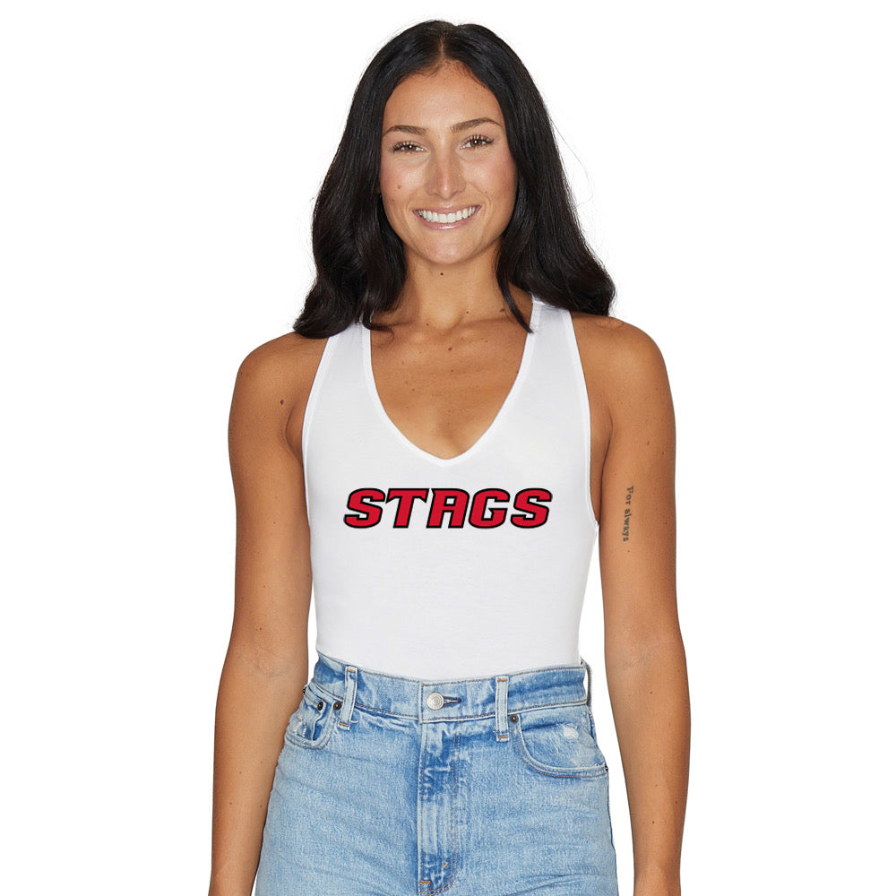 Fairfield Stags White Bodysuit
