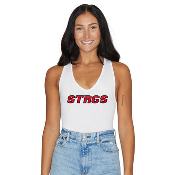 Fairfield Stags White Bodysuit