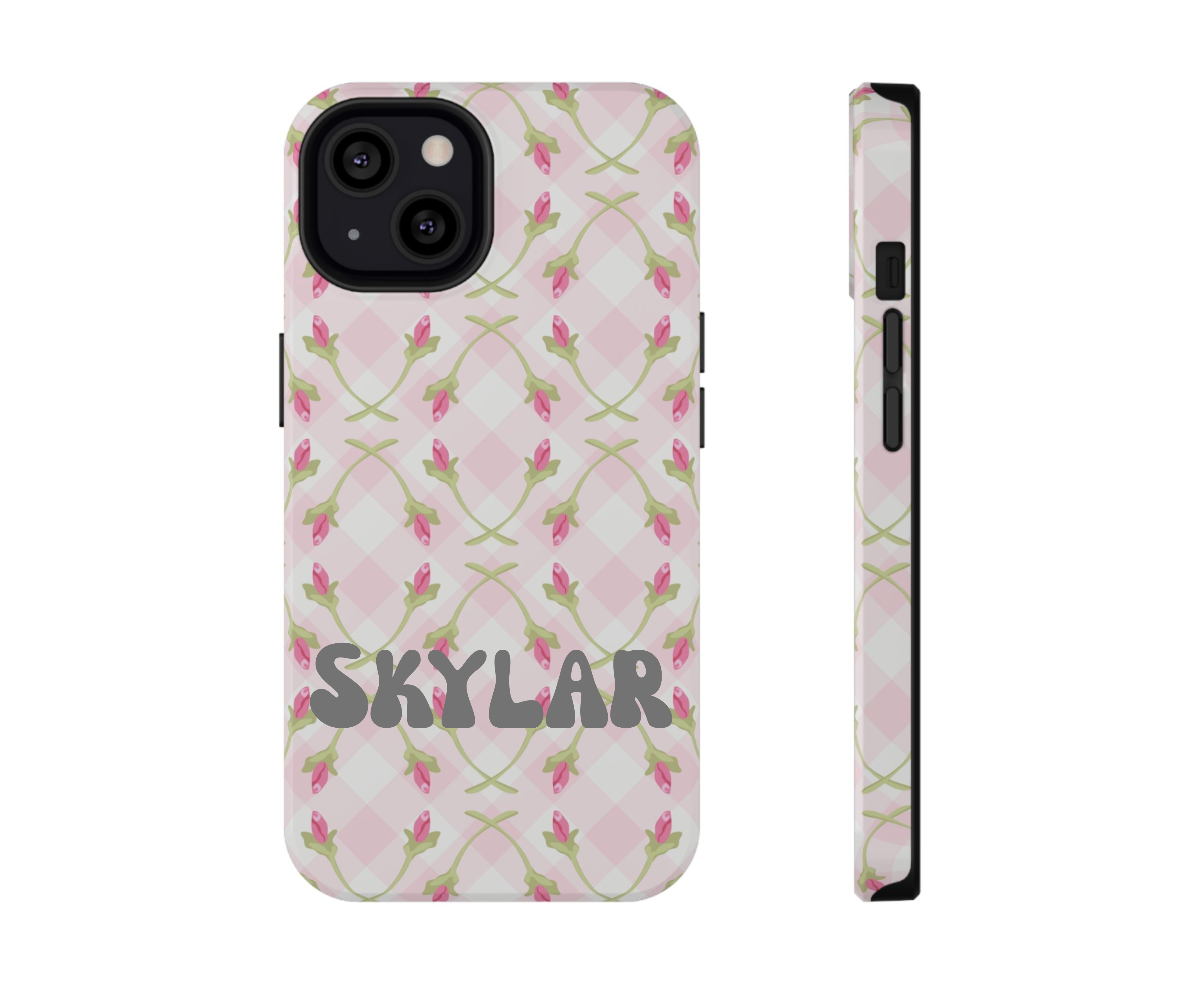 Customizable: Floral Impact-Resistant Phone Case