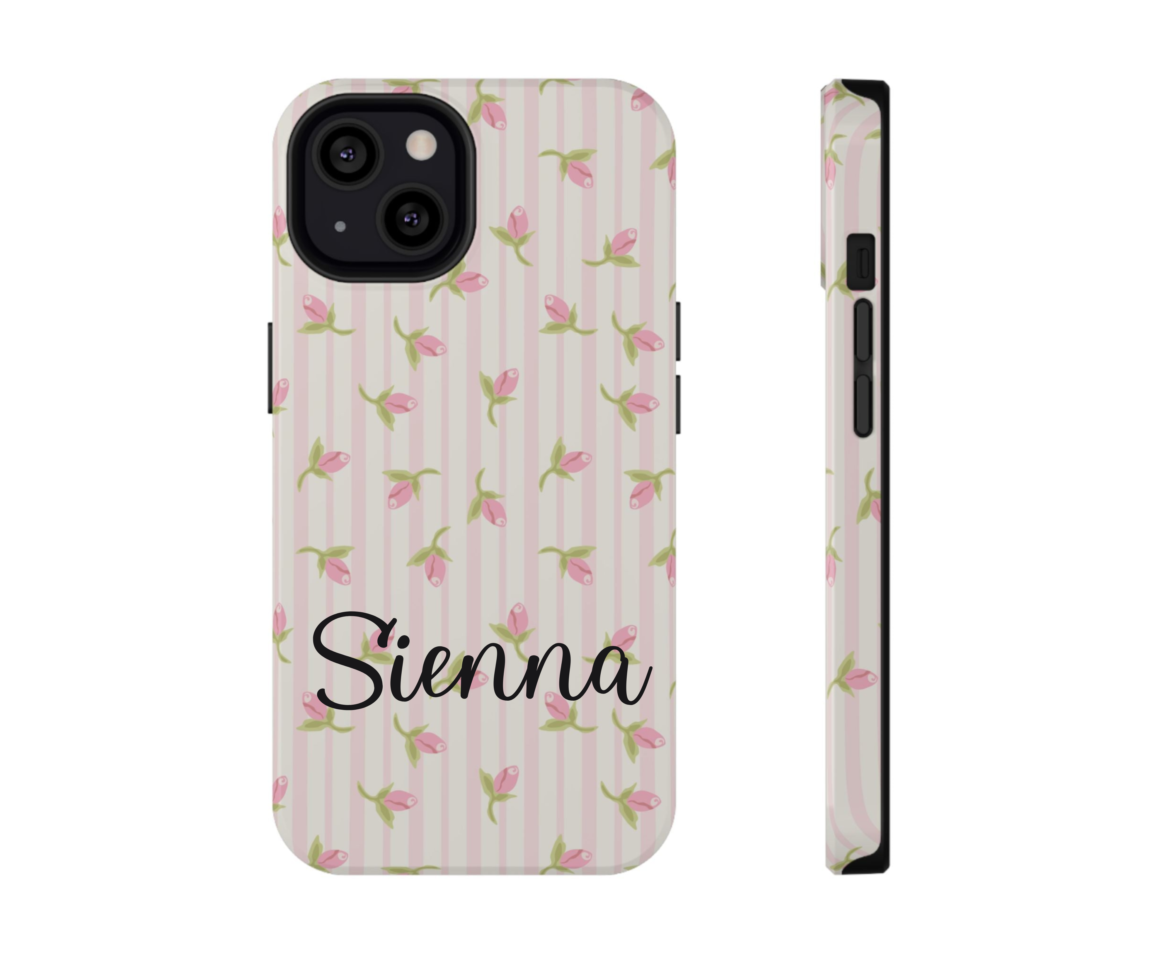 Customizable: Floral Impact-Resistant Phone Case