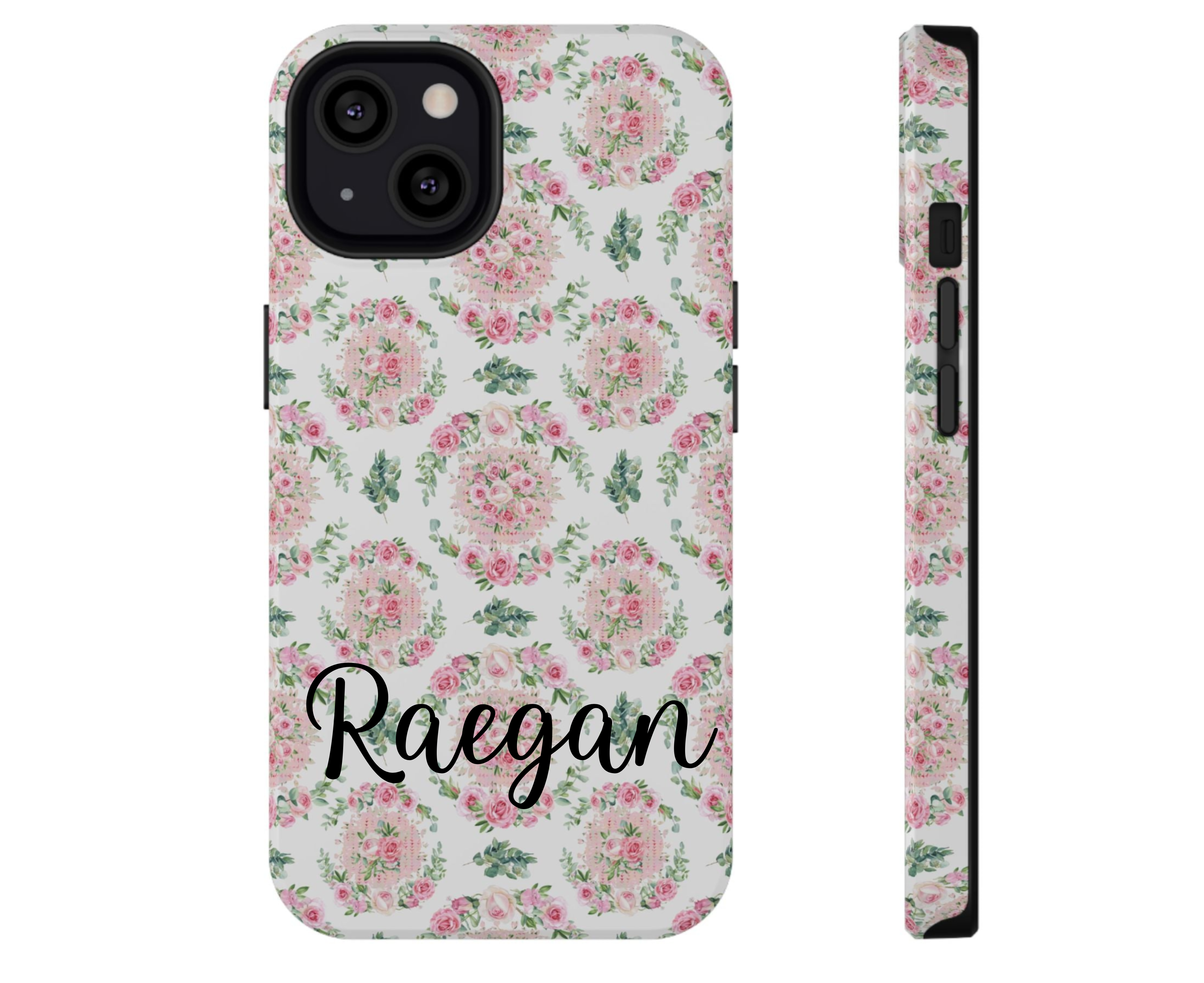 Customizable: Floral Impact-Resistant Phone Case