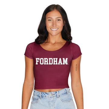 Fordham Maroon Babydoll Tee