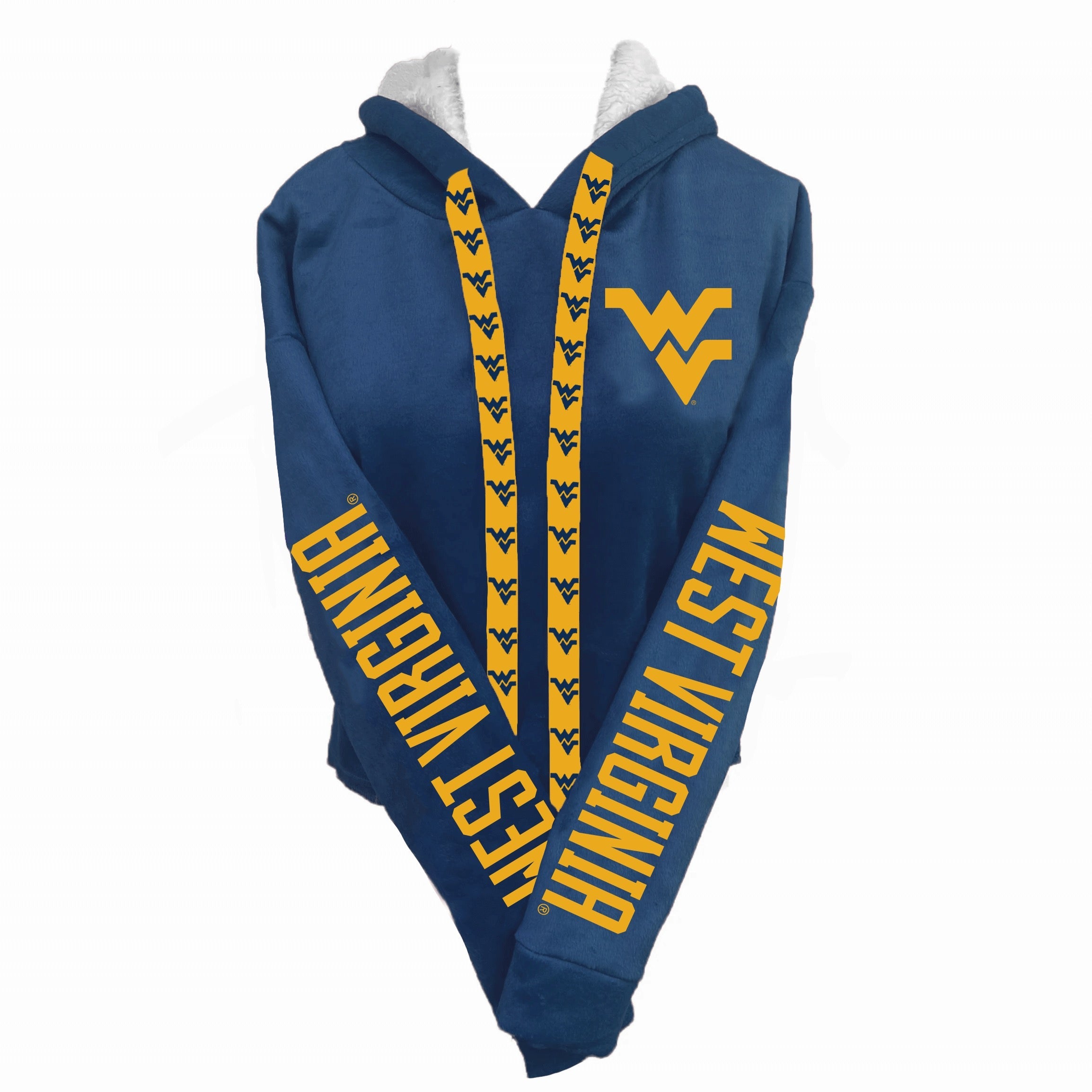 West Virginia Mountaineers Varsity Furry Hoodie