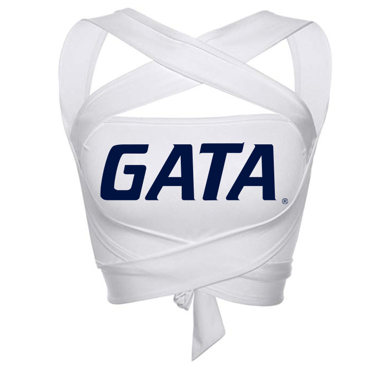 Georgia Southern White Multi Way Bandeau Top
