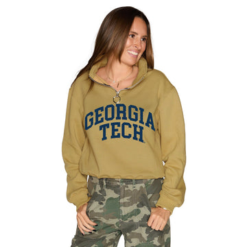 Georgia Tech Gold Quarter Zip Sweatshirt