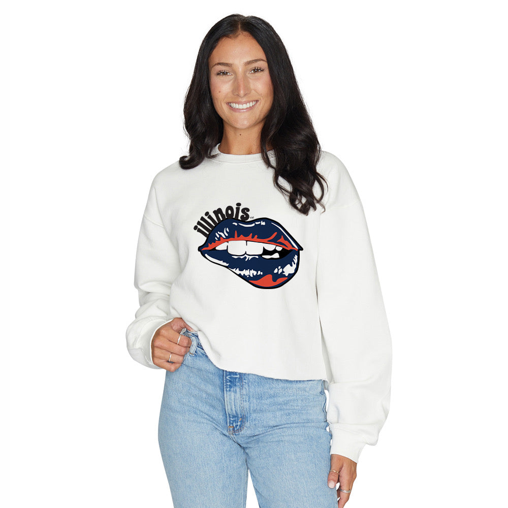 Illinois Fighting Illini Lips Crewneck