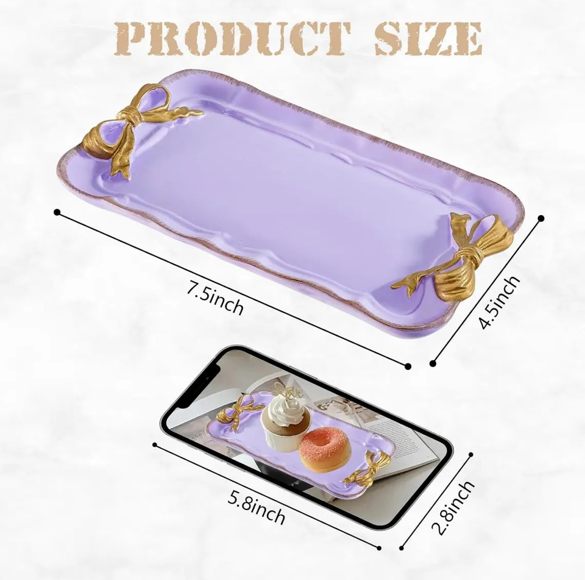 Personalizable: Coquette Bow Trinket Dish