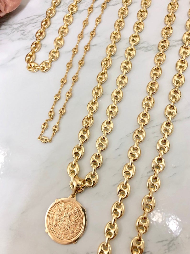 Views & Co. Gold Goddess Necklace Set