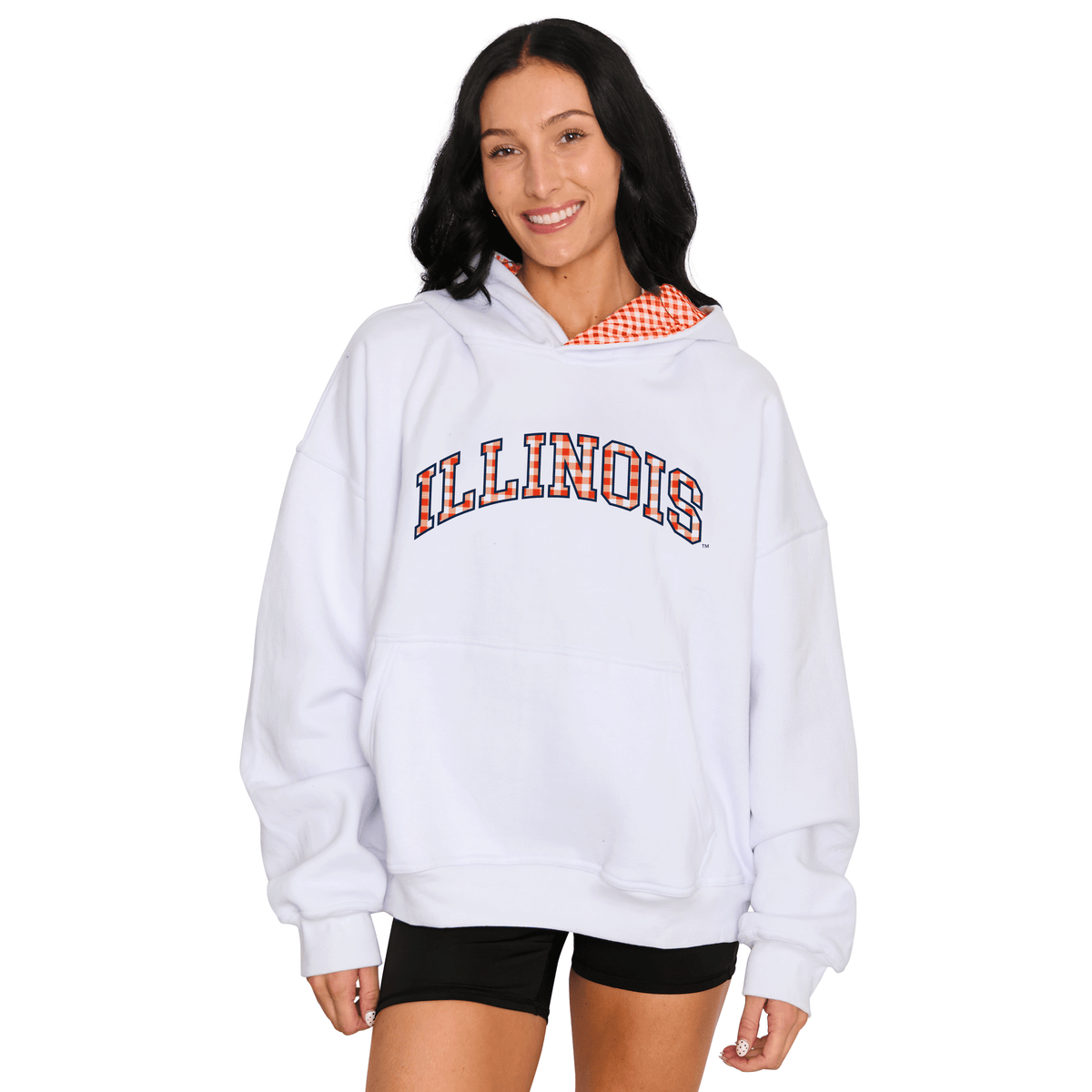Illinois Fighting Illini Gingham Hoodie