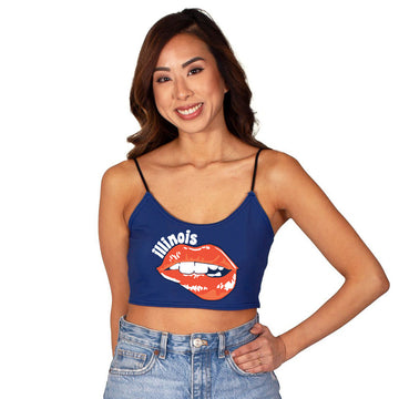 Illinois Fighting Illini Lips Spaghetti Tank