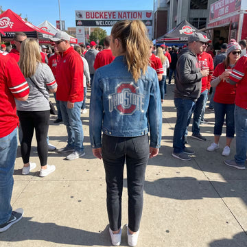 Ohio State Red O Blue Denim Jacket