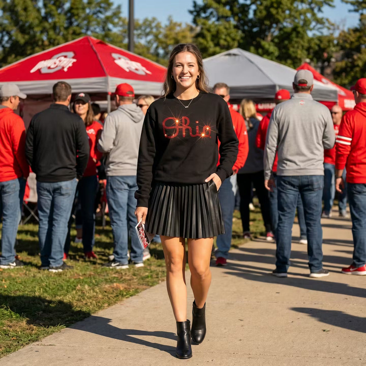 Ohio State Script Crewneck Black Sweatshirt