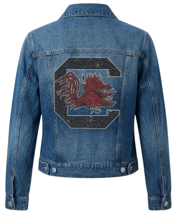 University of South Carolina Gamecock C Blue Denim Jacket