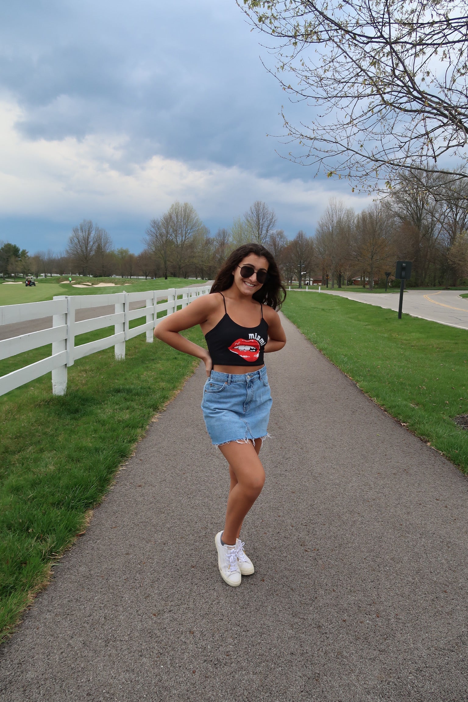 Miami University Lips Spaghetti Tank