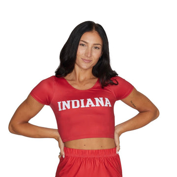 Indiana Hoosiers Crimson Babydoll Tee