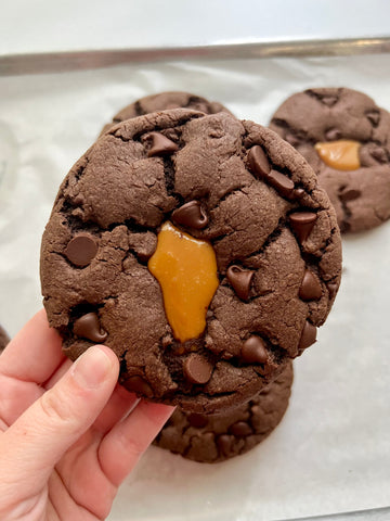 Salted Caramel Brownie Cookies
