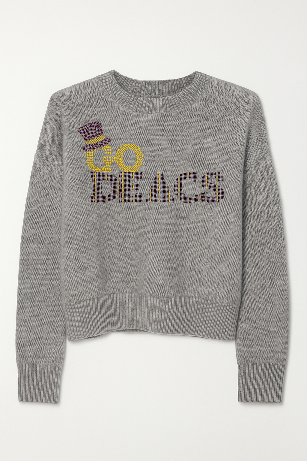 Wake Forest Go Deacs Gray Crewneck Sweater